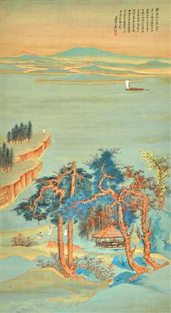 Daqian Zhang : Landscape after Wang Ximeng (estimate upon request)