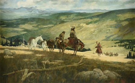 David Blossom : 'Pilgrims in the Land of the Nez Perce,' 1974