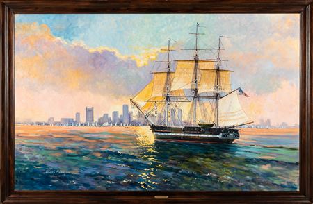 William J Maloney : Old Ironsides Under Sail