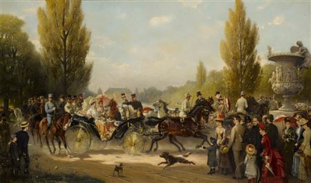 Elmar Eschwege : Emperor Frederick III and Princess Victoria on the way to Potsdam