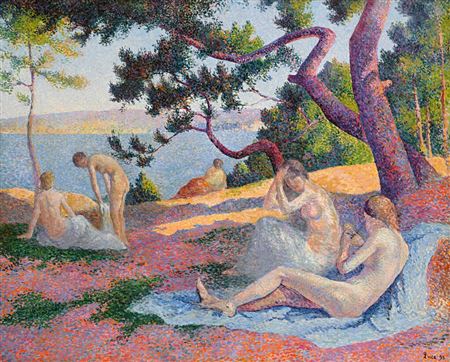 Maximilien Luce : Baigneuses à Saint-Tropez