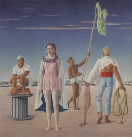 Jared French : Woman and Boys (Four Figures)