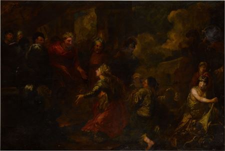 Pietro Dandini : The Queen of Sheba presenting King Solomon with gifts