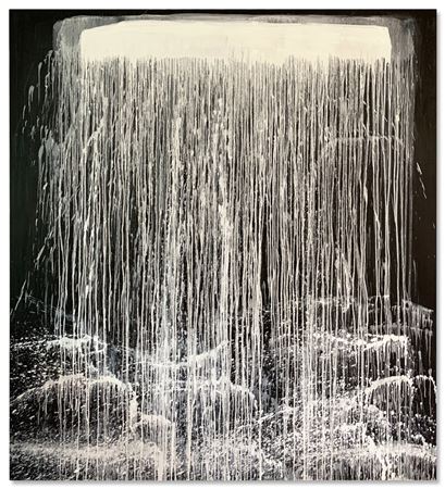 Pat Steir : Paris Waterfall