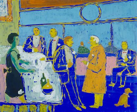 Fikret Mualla : Untitled (Café)