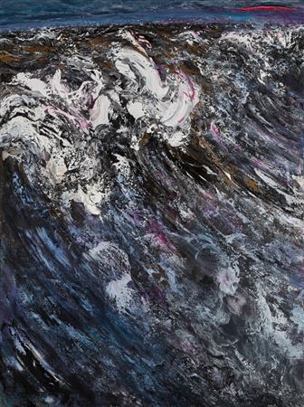 Maggi Hambling : Waves at Sunset