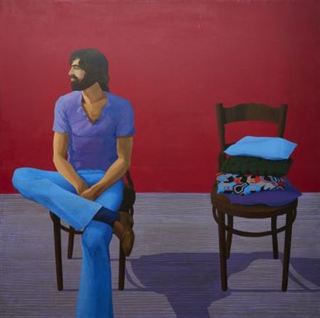 Alan John Oldfield : Alex and Two Chairs and Four Cushions