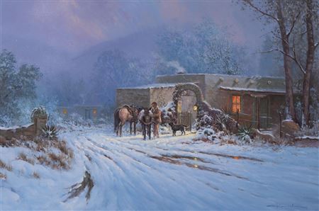 George Kovach : Horses in the Snow