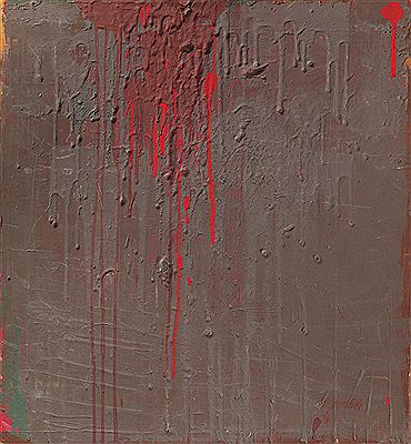 Hermann Nitsch : Untitled (Schüttbild). 1960