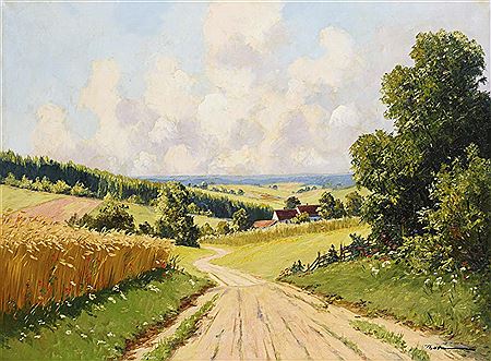 Fritz Thate : Thuringian landscape