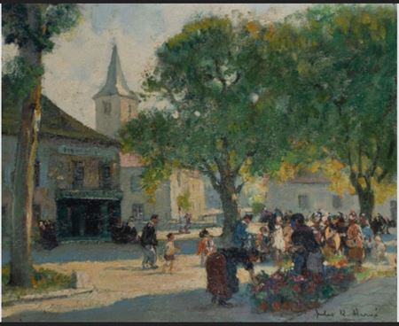 Jean Dreyfus-Stern : Market Square, Paris 14th arrondissement