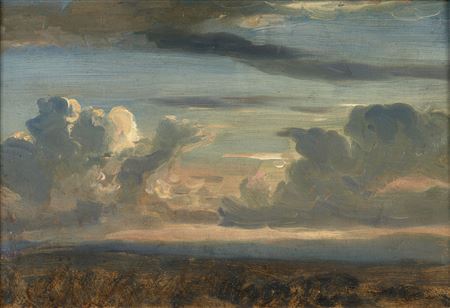 Louis-Nicolas Cabat : Study of the sky at sunset