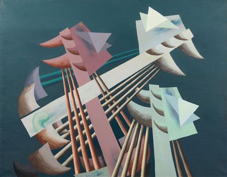 Georges Papazoff : Composition au bateau - 1930