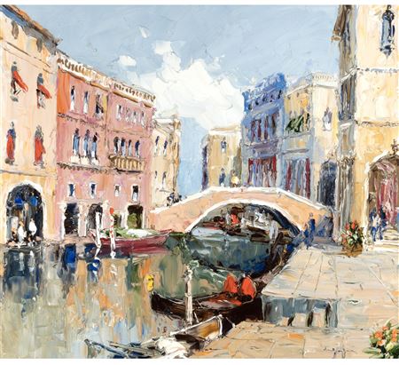 Erich Paulsen : Over Bridge in Venice