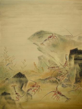 Hakuho Mori : Ebi no zu (Spiny Lobsters) 1930