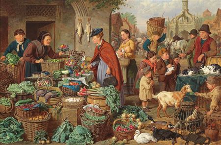 Henry Charles Bryant : Market day