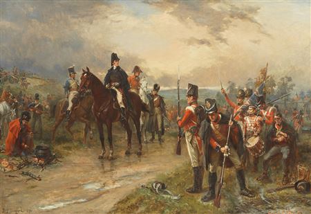 Robert Alexander Hillingford : The morning of Waterloo