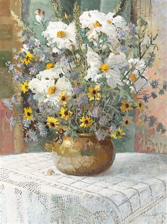 Meredith Brooks Abbott : Matilija Poppies and Sage