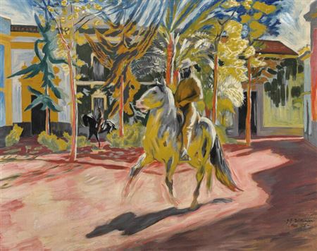 Jens Ferdinand Willumsen : A Horserider in the streets of Cordoba