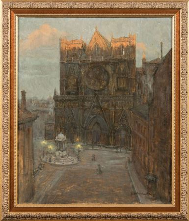 Pierre Combet-Descombes : Saint-Jean Cathedral at sunset