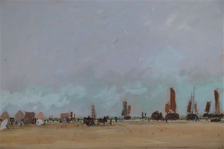 Andre Venne : 'Beach at low tide'