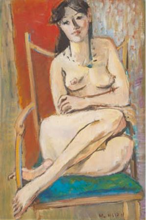 Heizo Muraoka : Nude, with Chair