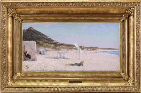 Arthur Loureiro : A Beach with figures