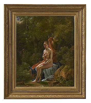 Antoine Pierre Mongin : A bather in a landscape