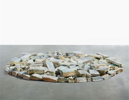 Richard Long : Green Quartz Circle