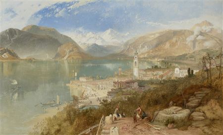 James Baker Pyne : Pallanza on Lake Maggiore