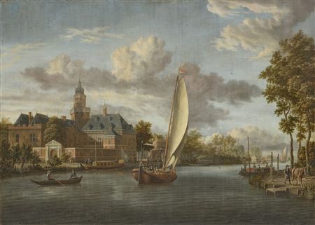 Jacobus Storck : Nijenrode Castle on the River Vecht, near Breukelen