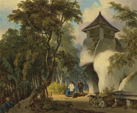 George Chinnery : The Grotto of Camões, Macau