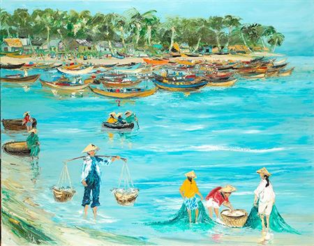 Christian Sanseau : Fishermen's village - Vietnam