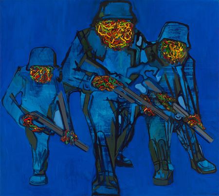 Jacek Sroka : 'Van Gogh militaire', 2018