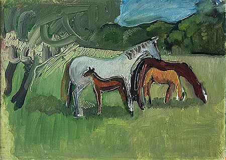 Romi Behrens : Mare and Foals at Trereife I