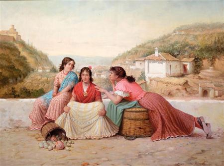 Isidoro Marin Garces : Gypsies selling figs in Granada