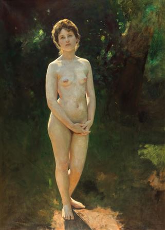 Albert Ritzberger : A Nude Girl