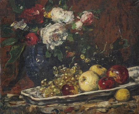 François Vernay : Still life with fruits