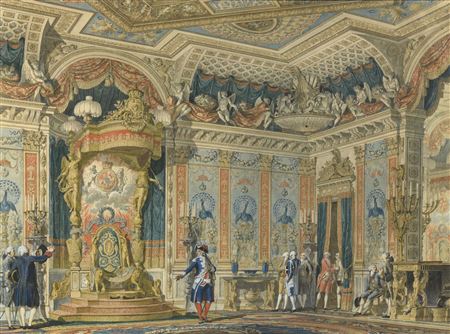 Jean Demosthene Dugourc : The Spanish throne room, Royal Palace of Madrid