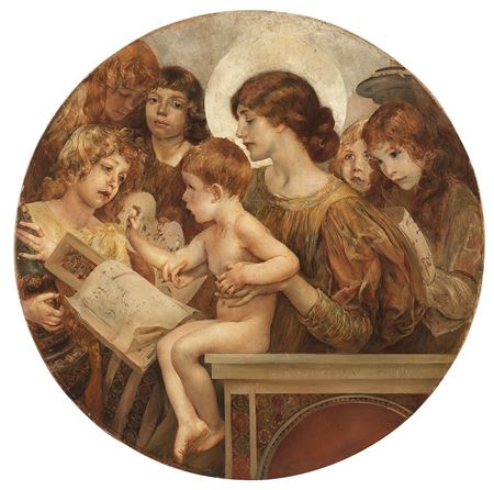 Giulio Aristide Sartorio : Madonna degli Angeli (Magnificat), (1895)