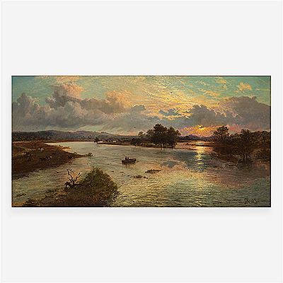 John Holland : Sunset on the Trent Estuary