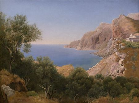 Harald Trolle : View of Monte Castiglione on Capri