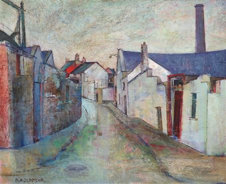 Dennis Henry Osborne : Street scene, County Downe