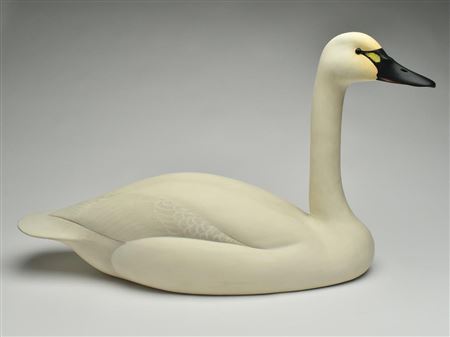 Oliver Lawson : Important full-size whistling swan