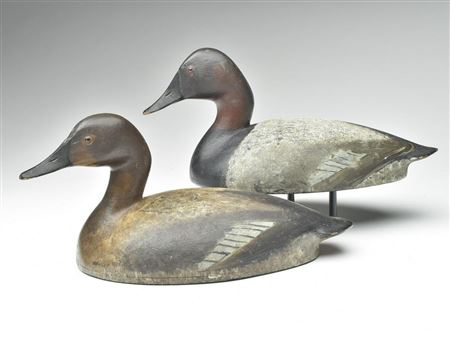 Ivar Fernlund : Excellent rigmate pair of canvasbacks