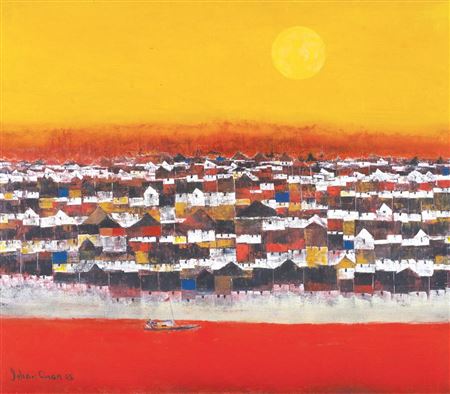 Jehan Chan : Fishing Village By The River, 2005