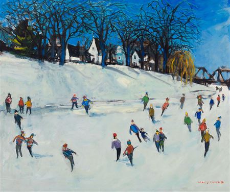 Molly Joan Lamb Bobak : Skaters in Fredericton