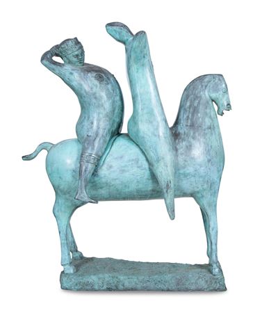 Heriberto Juarez : Caballo con dos jinetes , 1974