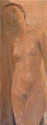 Roger Gerster : Standing female nude