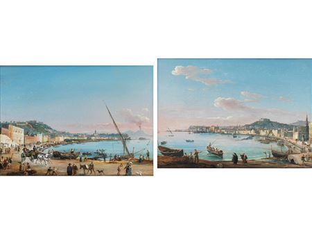 Salvatore Candido : VIEW INTO THE BAY OF NAPLES TO THE SOUTH and LOOK INTO THE BAY FROM NEAPLE TO THE NORTH (2)